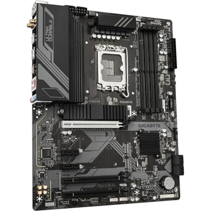 Gigabyte Z790 D AX Motherboard - Unterstützt Intel Core 14th Gen CPUs, 12+1+1 Phasen Digital VRM, bis zu 7600MHz DDR5 (OC), 3xPCIe 4.0 M.2, Wi-Fi 6E, 2.5GbE LAN, USB 3.2 Gen 2 – Bild 3