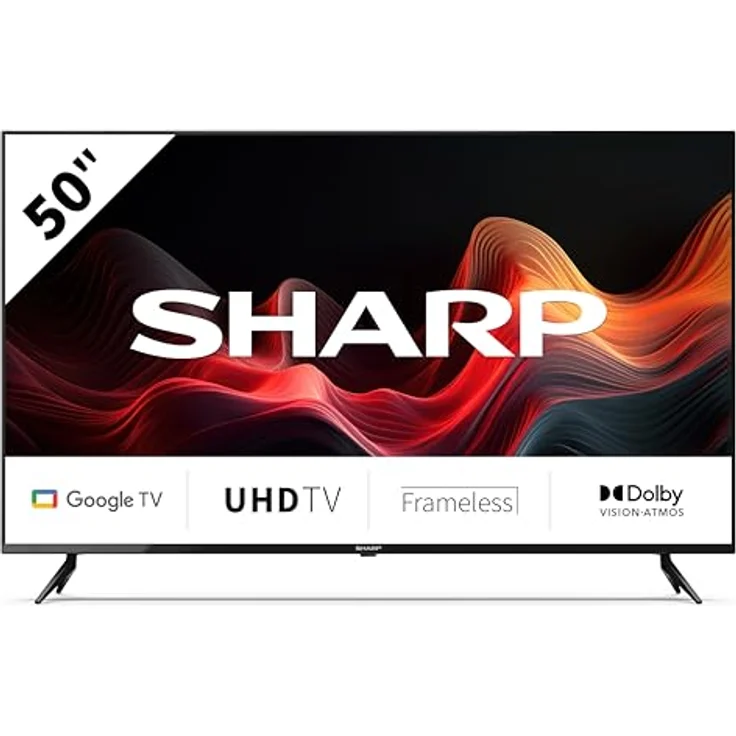 Sharp 50GL4060E, 50" 4K Ultra HD Smart-TV mit WLAN, Schwarz – Bild 1