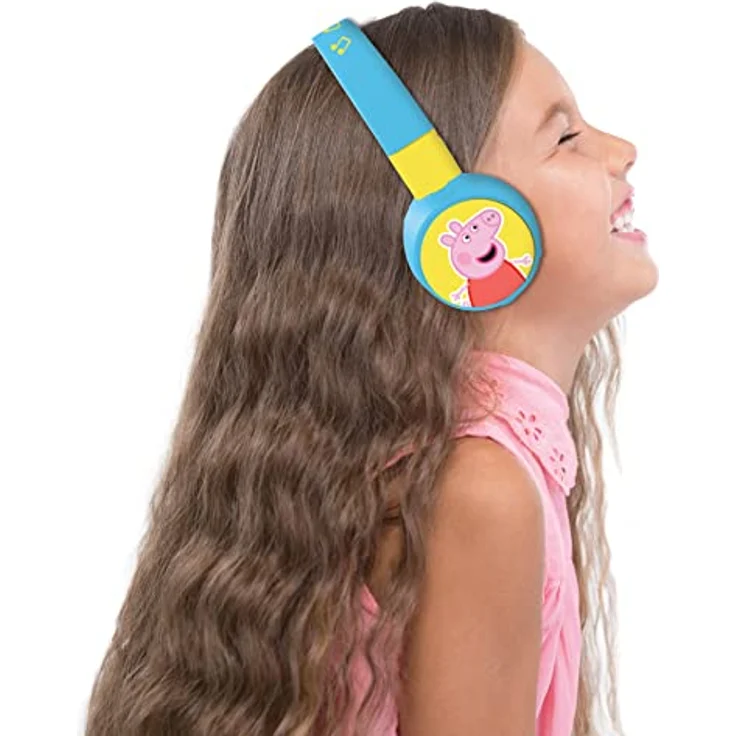 Lexibook® Faltbare Kopfhörer Peppa Wutz 2in1 Bluetooth® und Kabelanschluss Kinder-Kopfhörer, Pink – Bild 4