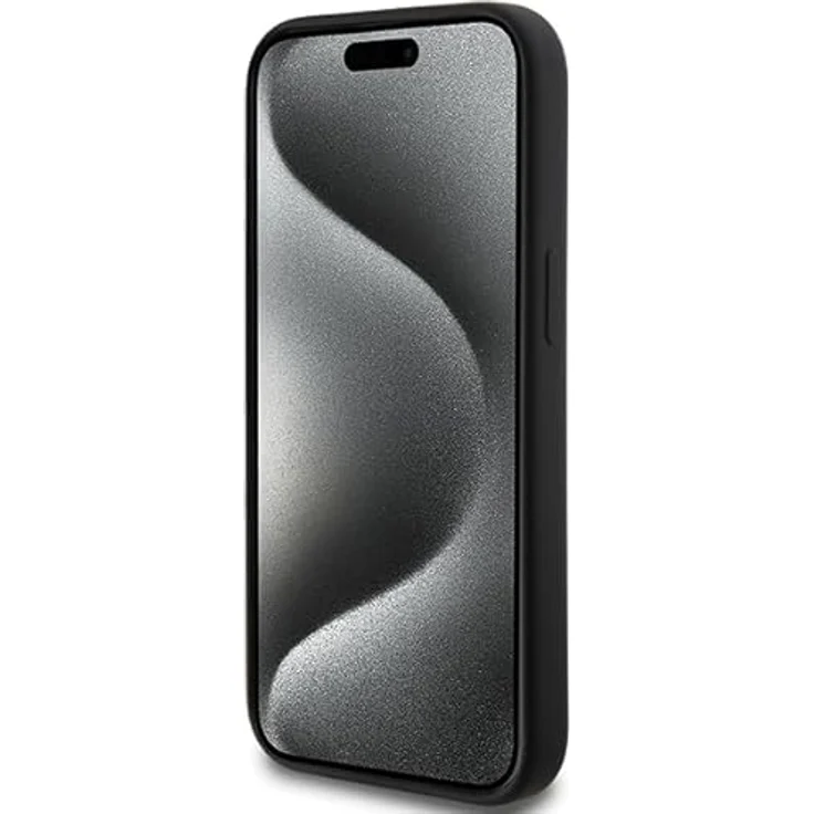 Lacoste Schutzhülle für Apple iPhone 15, originale Silikon-Hülle, MagSafe-kompatibel, Schwarz – Bild 5