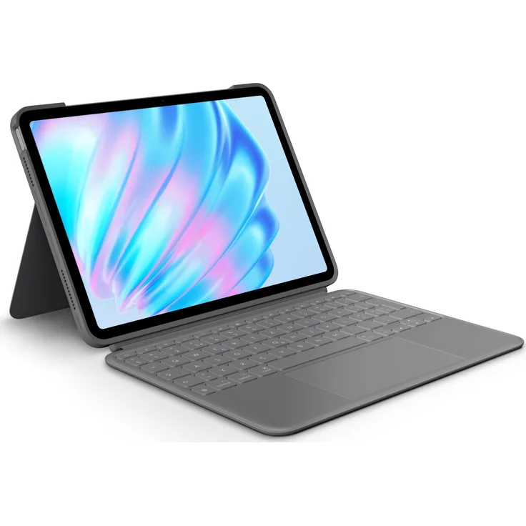 Logitech Combo Touch - QWERTZ - Schweiz - Trackpad - 1,8 cm - 1 mm - Apple - Tablet Tastaturcase für iPad Air, dünnste und leichteste Laptop, größtes Trackpad, Premium-Design