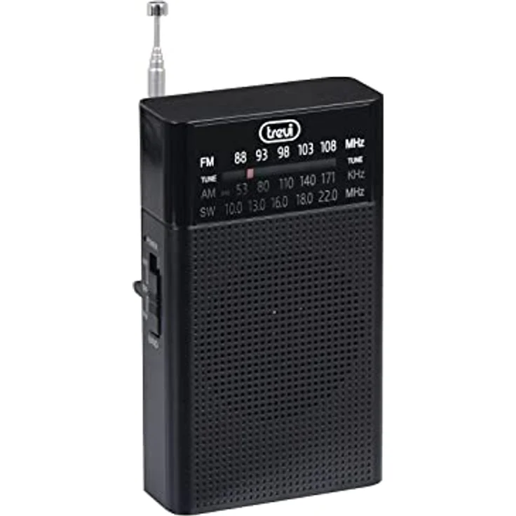 Trevi RA 7F15 Tragbar Analog Schwarz, Taschenradio mit AM, FM und SW Empfang – Bild 3