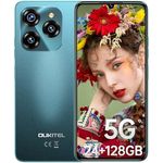 OUKITEL C50 5G Smartphone  - 24GB+128GB/1TB, 6,8 Zoll 5150mAh Android 14, MTK Dimensity 6100+ günstig, 50MP Kamera, Dual SIM 5G, Schwarz