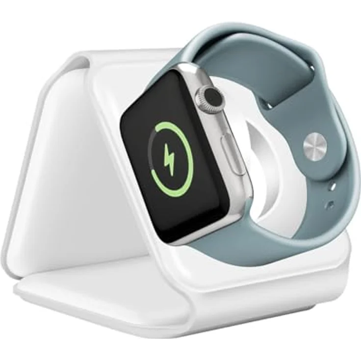 LogiLink PA0344 - Faltbare 3in1 Induktion Ladestation (kabellos) mit 15W, USB-C, für iPhone, Apple Watch und AirPods – Bild 5