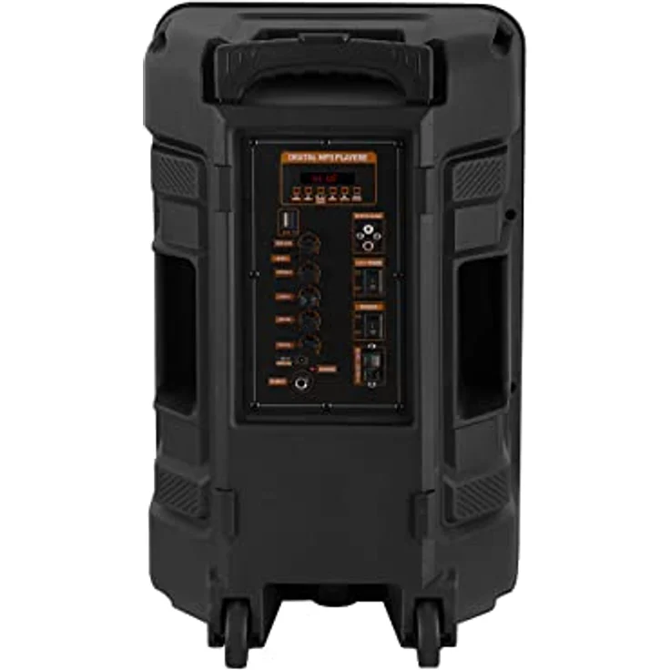 Trevi XF 1250 KB, Tragbarer Bluetooth Lautsprecher mit Mikrofon und Discolight-LED, Schwarz – Bild 2