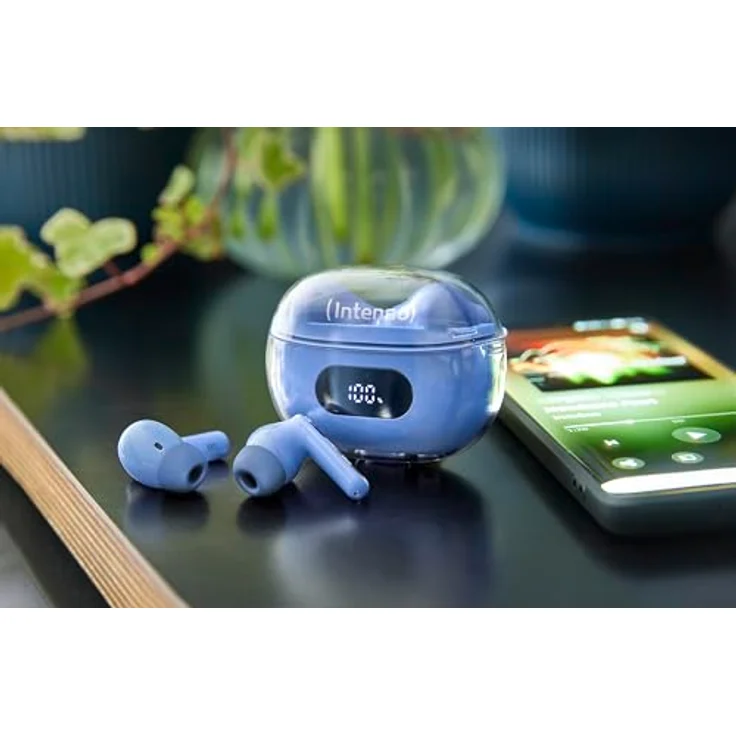 Intenso Buds Earphone Plus T315AE Blue, In-Ear-Kopfhörer mit Bluetooth, USB-C und Freisprechfunktion – Bild 7