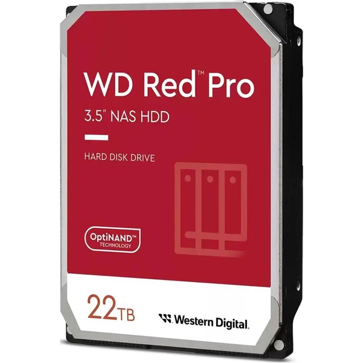 Western Digital Red Pro, 22 TB, 7200 RPM, 512 MB Cache, 3.5" SATA III Festplatte für NAS-Systeme