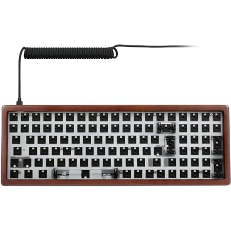 Sharkoon SKILLER SGK50 S2 Wood Barebone, RGB-Tastatur im Holzgehäuse ohne Schalter und Tastenkappen, volle Individualisierung – Bild 4