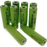 Trango 10x Akku NI-MH AA 600 mAh 1.2 V für Solar - Lampen - Leuchten - wiederaufladbar 1010-AA - Spannung: 1.2 Volt, Kapazität: 600mAh, 10er Pack