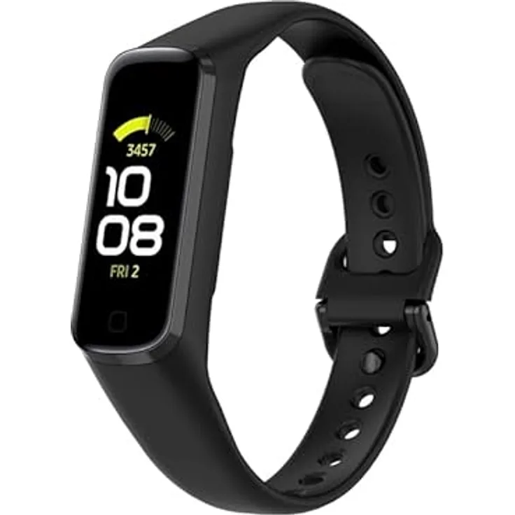 INF Armband für Samsung Galaxy Fit 2 SM-R220, TPE Schwarz, hautfreundlich, robust und wasserabweisend, 14-21,5 cm
