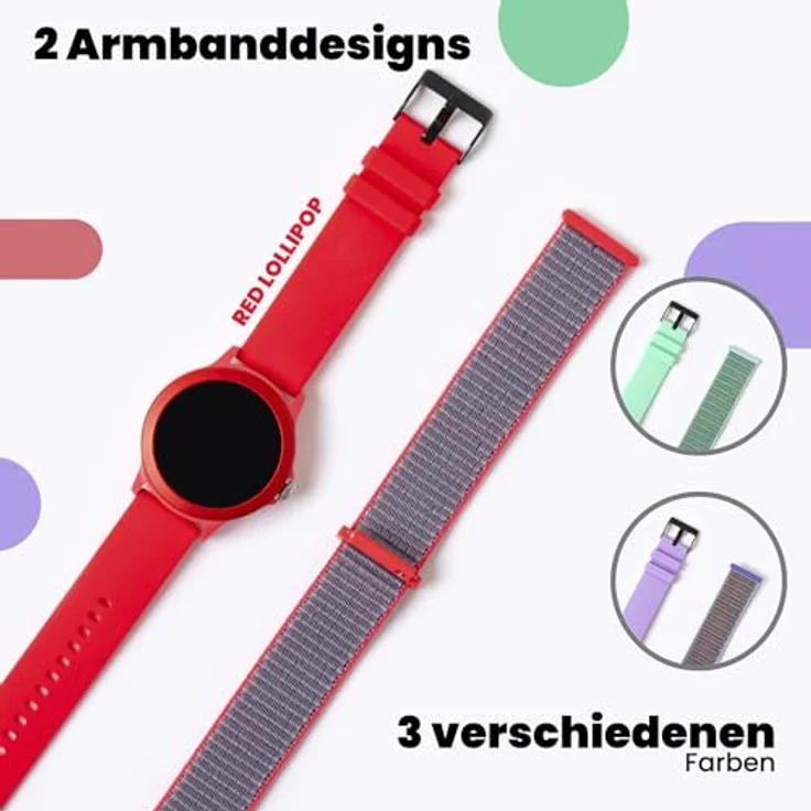 SPC Smartee Duo Vivo, 42 mm Smartwatch mit 1,27 Zoll IPS-Touchscreen, IP68 wasserdicht, Gesundheits- und Aktivitätssensoren, Bluetooth und 290 mAh Akku – Bild 2