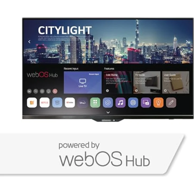 MOBILETV Alphatronics SL-22 DW, 55 cm, Full-HD Smart TV für Wohnmobil/Wohnwagen, WebOS Hub-System, Triple Tuner, DVD-Player, TNT-Antenne, beleuchtetes Logo, dünner Rahmen – Bild 3