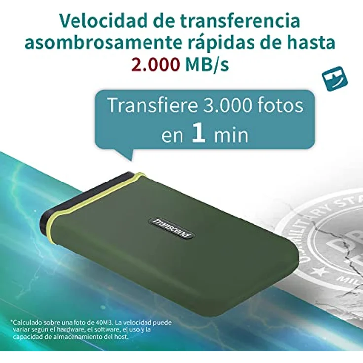 Transcend 1TB USB 3.2 Gen 2x2 USB Type-C ESD380C Portable SSD Solid State Drive TS1TESD380C – Bild 5