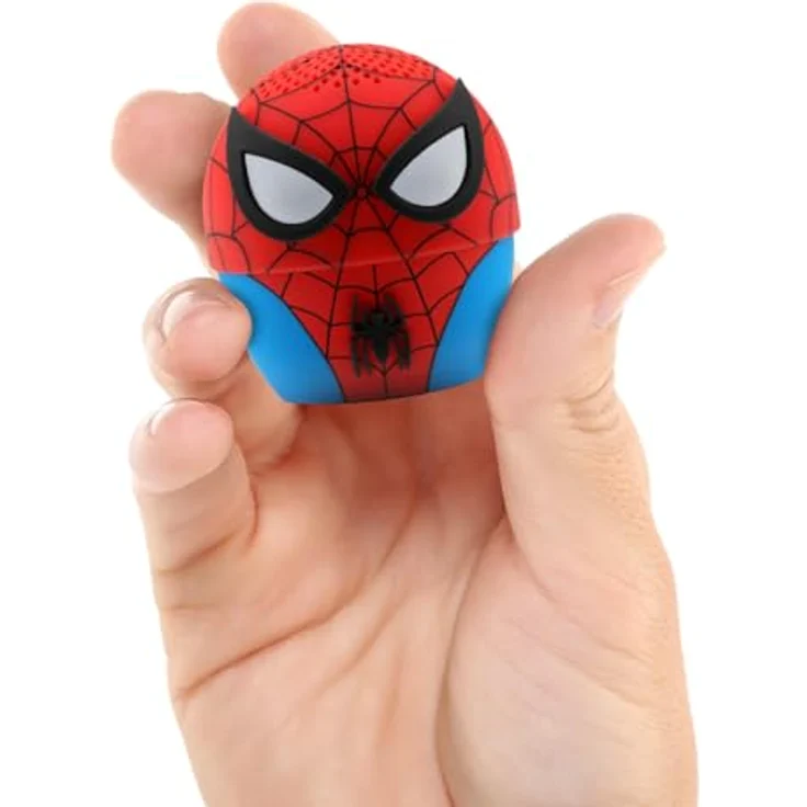 Bitty Boomers Marvel Bluetooth-Lautsprecher, Spiderman 2-Zoll-Hochlautsprecher, Bluetooth 5, kabelloses Stereoerlebnis, rot – Bild 4