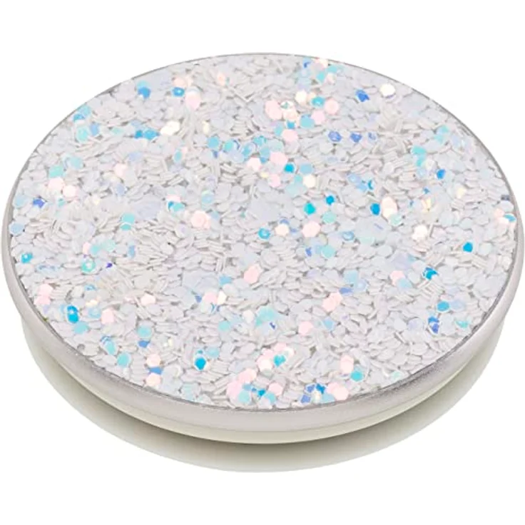 PopSockets PopGrip - Ausziehbarer Sockel und Griff für Smartphones und Tablets mit einem Austauschbarem Top - Sparkle Snow White – Bild 3