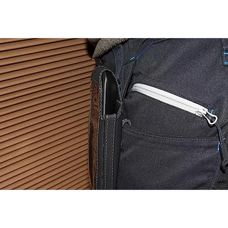 JT Berlin Turnline Ledertasche für das CAT B40 Gürtel-Tasche [Telefontasche aus Echtleder, 8-Stufen drehbarer Gürtelclip, Handmade in Europe] - schwarz – Bild 4