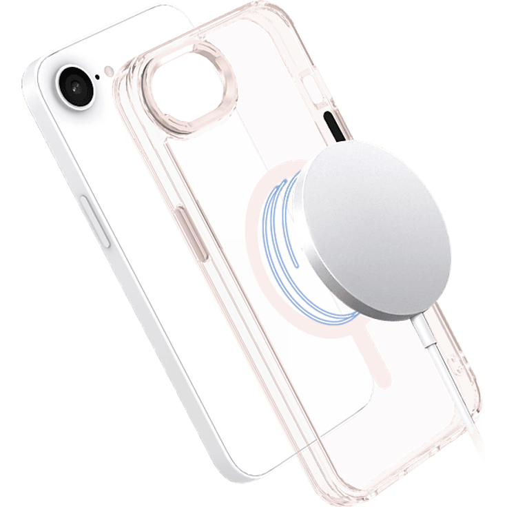 ISY ISC-1129, Backcover für Apple iPhone 16e, transparent pink