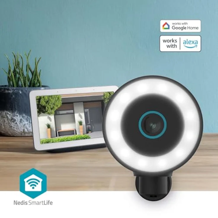 Nedis SmartLife Aussenkamera 4K Wi-Fi Spotlight, 3840x2160 IP65, mit Cloud Storage, Schwarz – Bild 7