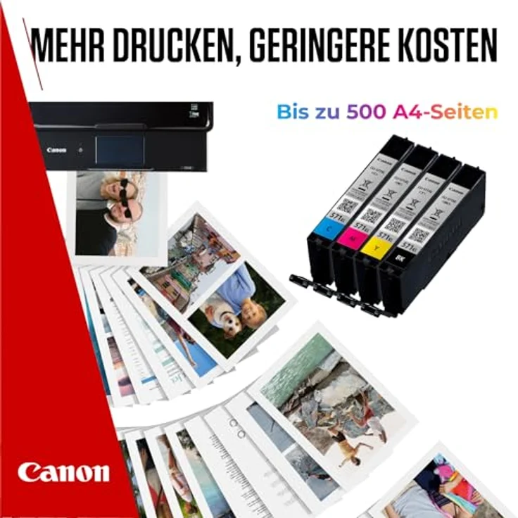 Canon CLI-571XL Tintenpatronen Multipack, 4-farbig, 11 ml, hochergiebig, original – Bild 5
