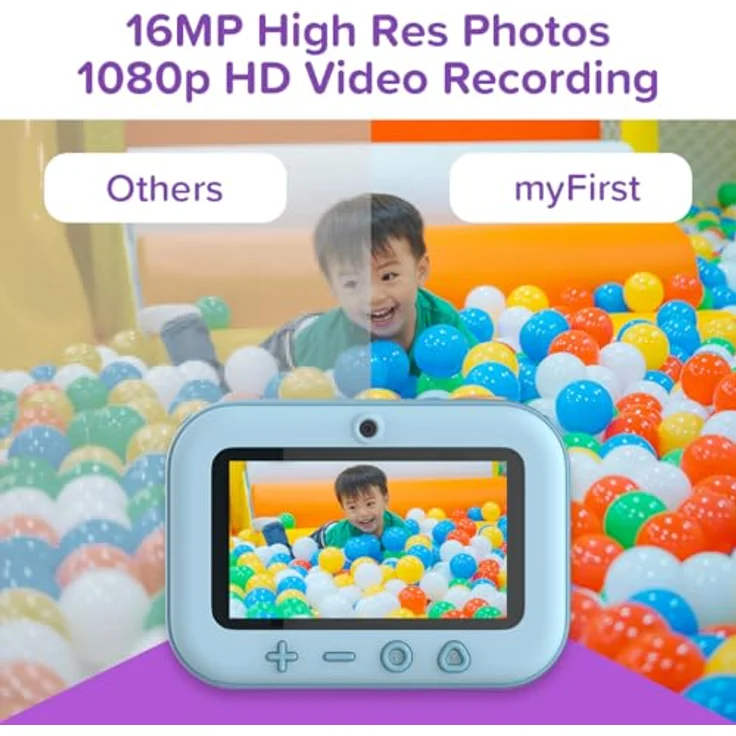 myFirst Insta 20, Sofortdruck-Digitalkamera für Kinder mit 16 MP und 1080P, Thermodruck, ohne Tinte, blau – Bild 4