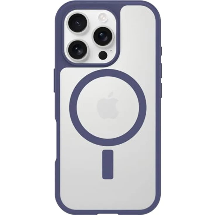 OtterBox Sleek Series MagSafe Hülle für iPhone 16 Pro, stoßfest, ultraschlank, transparent/lila, getestet nach Militärstandard, ohne Einzelhandelsverpackung – Bild 1