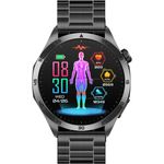 Knauermann Pro 3 Fan Edition (2025) Smartwatch, mit Wechselband aus weichem Silikon und Ladekabel, Gesundheitsfunktionen