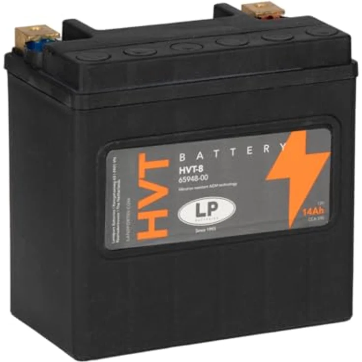 Landport Batterie Nano-Gel HVT-8, 12V 14Ah für Motorrad, wartungsfrei und auslaufsicher – Bild 2