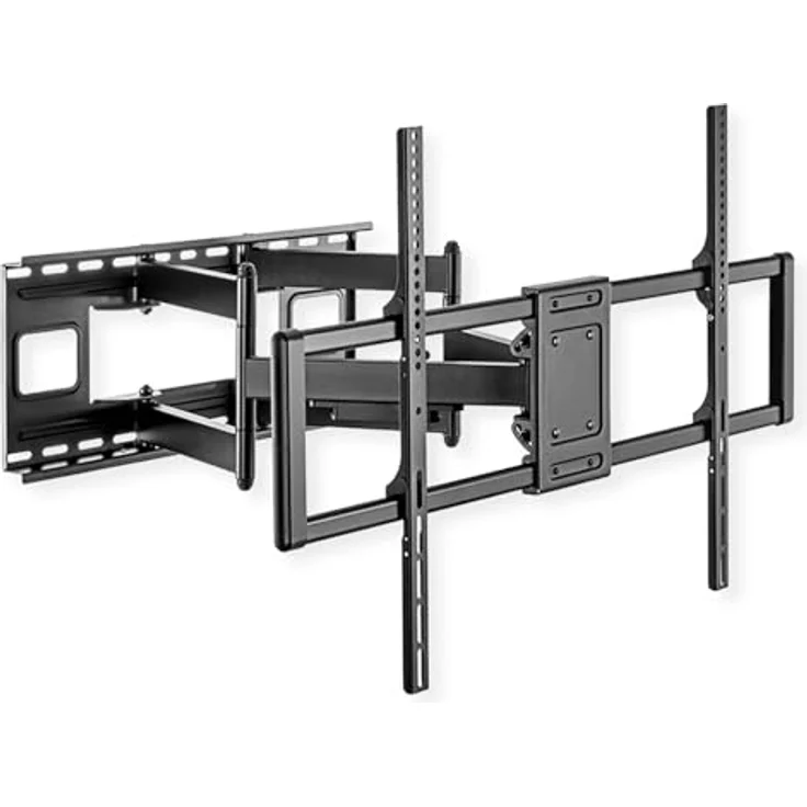 VALUE TV-Wandhalterung, flexibel, 120 kg, 304,8 cm / 120", schwarz – Bild 1