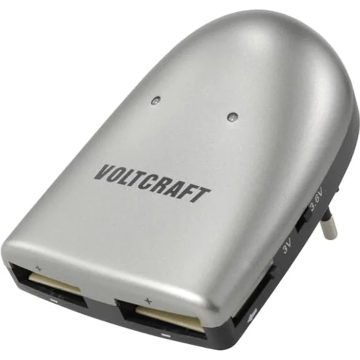 Voltcraft Knopfzellen-Ladegerät LiIon Knopfzellenakku, kompaktes Ladegerät für gängige Knopfzellengrößen, ultraschnelles Aufladen – Bild 1