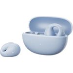 QCY Crossky C10, Kabellose Kopfhörer mit 30 Stunden Akkulaufzeit, Offenes Clip-On-Design, Blau