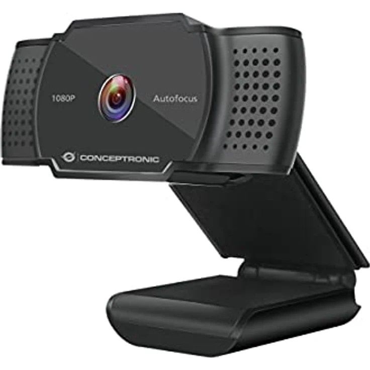 Conceptronic AMDIS06B Webcam AMDIS 1080P HD Webcam+Microphone sw – Bild 1