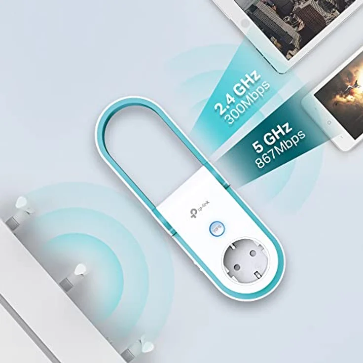 TP-Link RE365 AC1200 WLAN Repeater mit Steckdose (1200 Mbit-s, Dual WLAN AC+N, WLAN Verstärker, integrierte Steckdose, LAN Port, kompatibel zu allen WLAN Geräten, Elegantes Design) – Bild 3