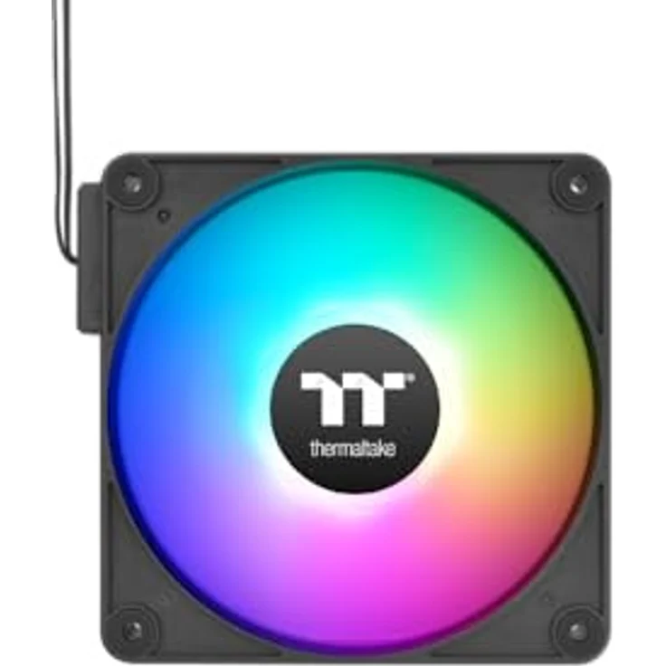 Thermaltake CT140 EX Reverse ARGB | 3 Fan Pack, Gehäuselüfter mit umgekehrten Lüfterblättern und 94,95 CFM Luftstrom, Weiß – Bild 2