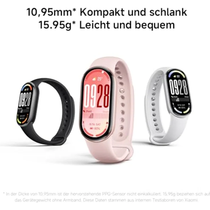 XIAOMI Smartband 10, Fitness Tracker mit AMOLED Touch-Display, 21 Tagen Akkulaufzeit, Mystic Rose – Bild 5
