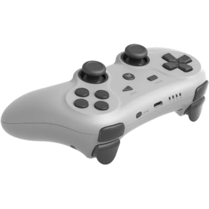 Retro Fighters Defender Pro BT, Wireless Controller in Grau mit programmierbaren Tasten und Bluetooth-Kompatibilität für PS1, PS2, PS3 und PC – Bild 3