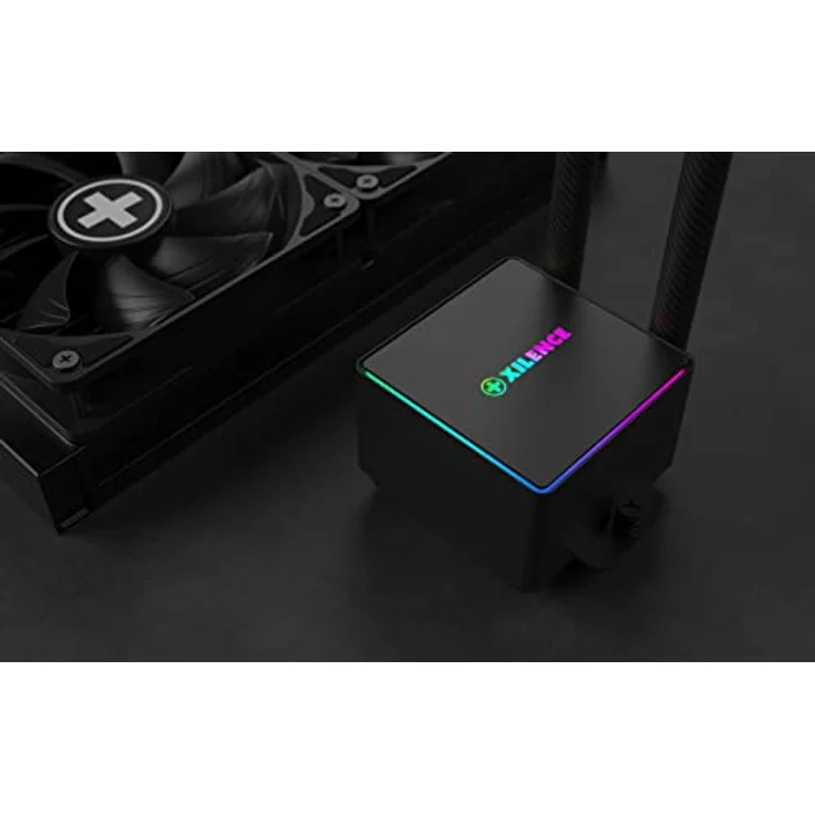 Xilence LQ240PRO AMD und Intel 240mm AiO Wasserkühlung, AM5/AM4, LGA 1700/2066/2011/1151/1150/1155/1156/1200, 300W TDP, 2x 120mm FDB PWM Lüfter, für hohe Kühlanforderungen im Gaming/Streaming, schwarz – Bild 3
