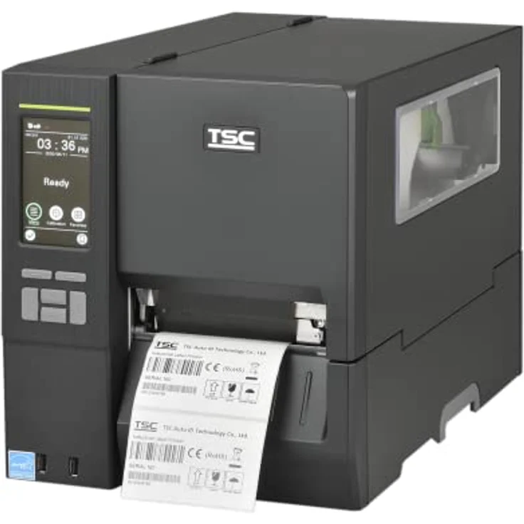 TSC MH241T, Etikettendrucker mit 203 dpi, USB, RS232 und Ethernet, Schwarz – Bild 2