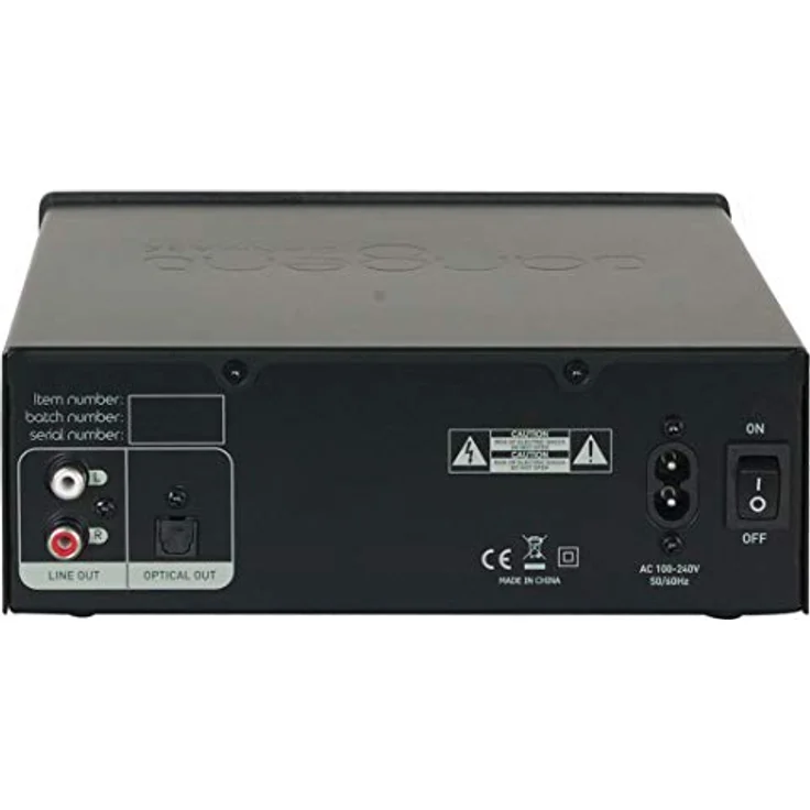 Tangent CD II, Schwarzer DAB+ FM MP3 HiFi CD-Player mit optischem Digitalausgang und Fernbedienung – Bild 3