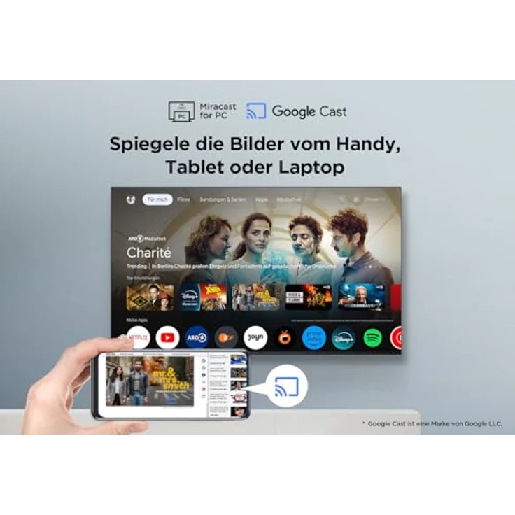 TCL V6B 65V6B, 165,1 cm (65"), 4K Ultra HD LED Smart-TV mit WLAN und Triple-Tuner, Titan – Bild 10