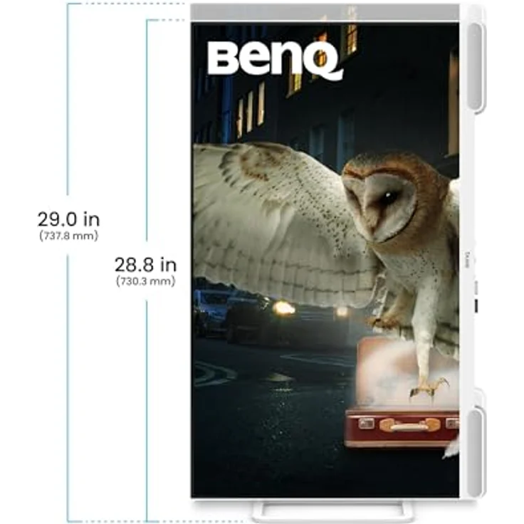 BenQ EW3290U 32" 4K Monitor mit 98% P3, exklusivem AI Contrast, integrierten 2.1-Kanal-Lautsprechern, USB-Typ-C und 3 HDMI, ergonomischem Design in schwarz – Bild 4