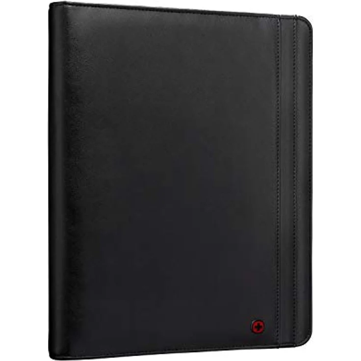 Wenger Venture Zippered Presentation Padfolio 10", Black Tabletschutzhülle mit Dokumenteneinsatz und A4-Notizblock – Bild 1