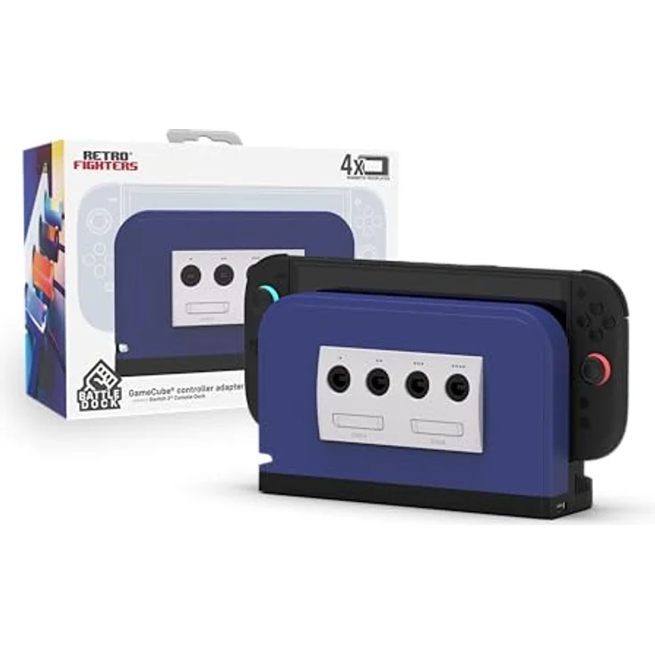 Retro Fighters RF Battle Dock für Nintendo Switch 2, Adapter mit 4 GameCube-Controller-Ports und austauschbaren Faceplates – Bild 13
