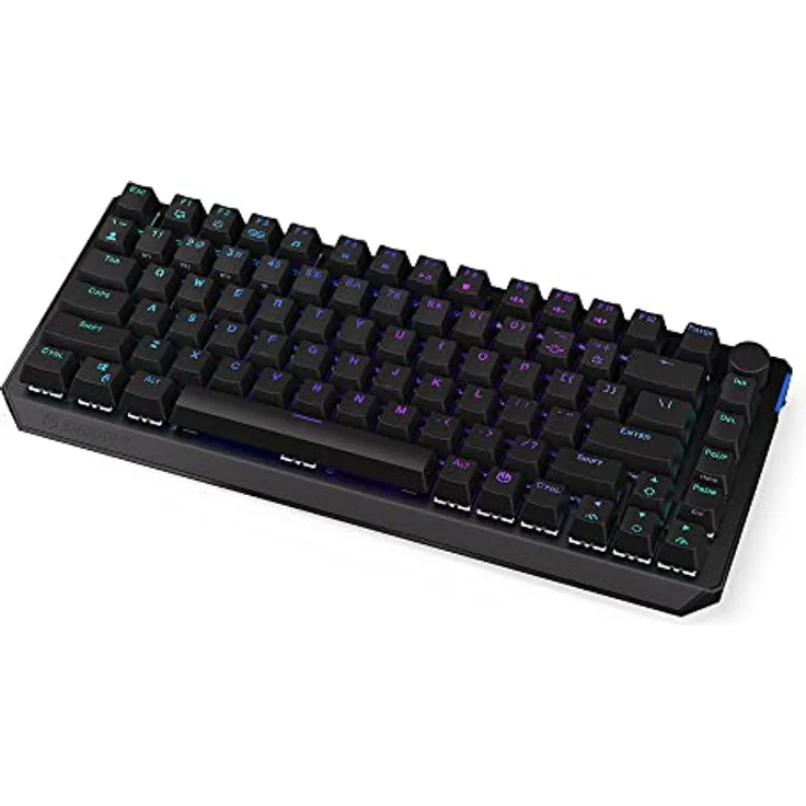 ENDORFY Thock 75% Wireless Red, 75% Wireless Mechanical Keyboard, QWERTY, Kailh Box Red switches, RGB, PBT keycaps | EY5A073, schwarz – Bild 1