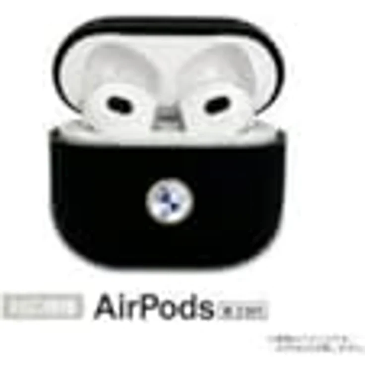 BMW BMA2SSLBK Hülle für AirPods, Schwarz aus Echtleder mit Silbernem Logo – Bild 4