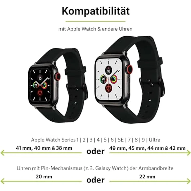 Artwizz WatchBand Silicone for Apple Watch 42/44mm (Black) (4736-2959) – Bild 5