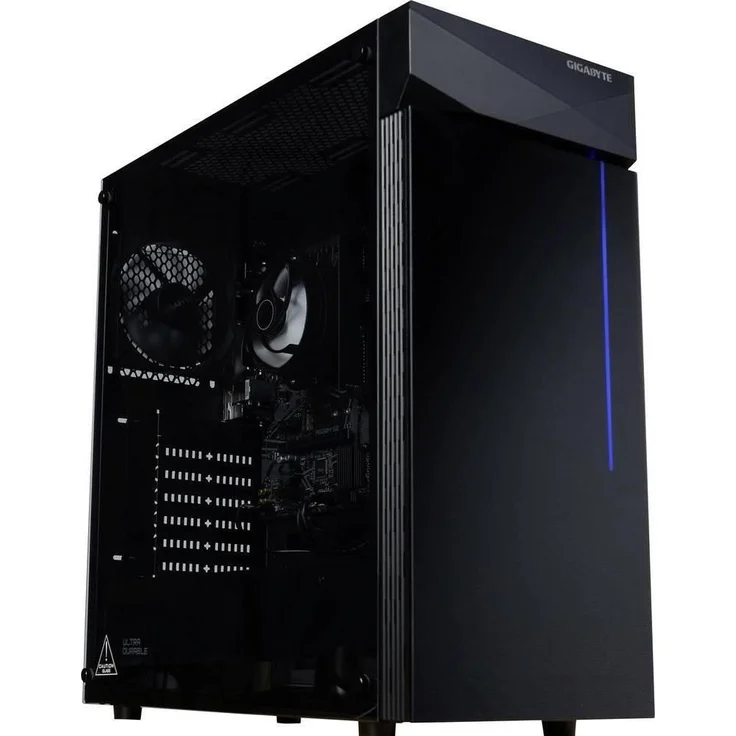 Gigabyte Gaming PC Entry GB-PC0020, AMD Ryzen 5 8600G, 16 GB RAM, 1 TB SSD, Radeon 760M, PC, Schwarz
