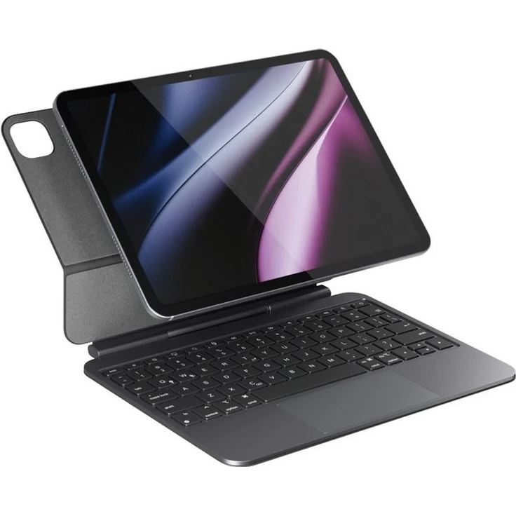 Epico UltraBoard Tastatur-Case, QWERTZ, beleuchtet, passend für iPad 10.9" (2022) / 11" (2025), schlanke Aluminiumkonstruktion mit Trackpad
