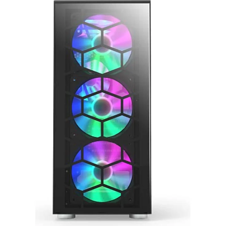 Montech X3 Mesh (mATX, Mini ITX, ATX), PC-Gehäuse in Schwarz – Bild 3