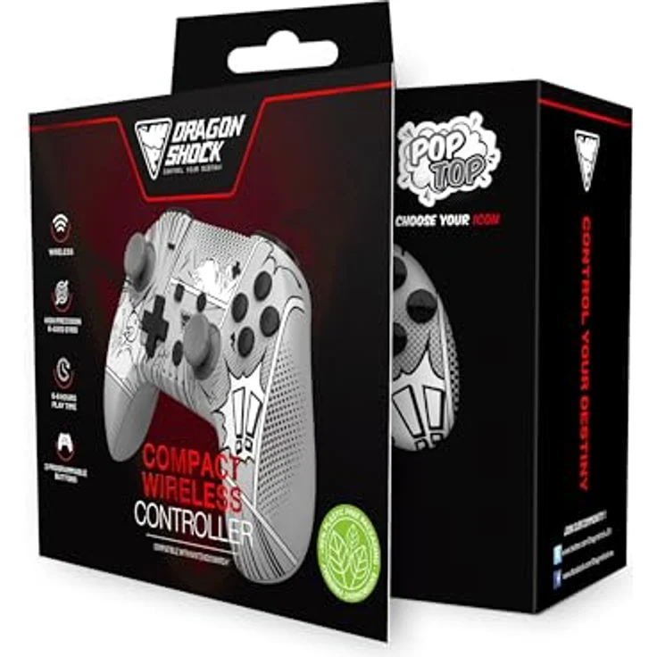 DragonShock Controller Poptop Wireless Manga Switch, kabelloses Gamepad für Nintendo Switch, Mehrfarbig mit Bluetooth-Verbindung und langlebigem Akku – Bild 3