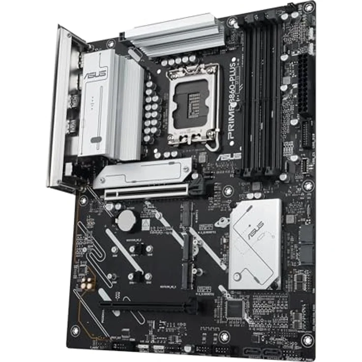 ASUS Prime B860-PLUS-CSM Mainboard Sockel Intel LGA 1851 (ATX, DDR5 Speicher, PCIe 5.0 x16 SafeSlot, 3X PCIe 4.0 M.2, HDMI, DisplayPort, USB 20Gbps, USB 5Gbps Typ-C) – Bild 4